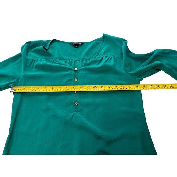 Lands End Blouse Top Womens Sz 4‎ Quiet Luxury Old Money Capsule Career Corpcore - Picture 2 of 8